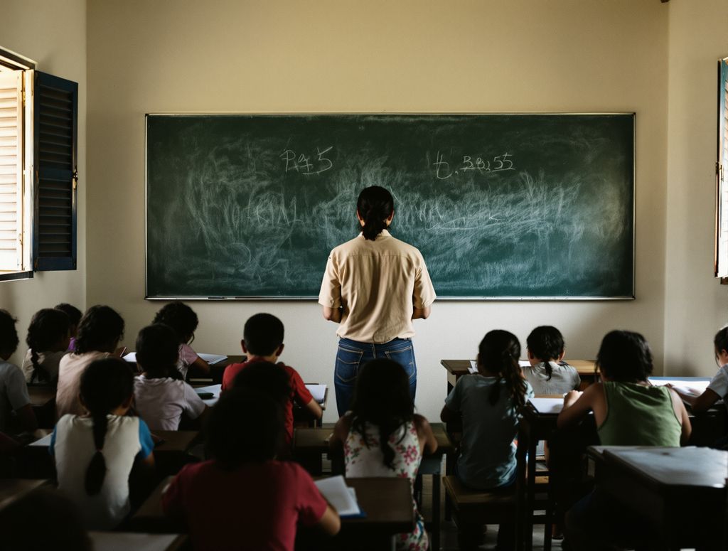 Students at their desks in a FAPOH-supported classroom
